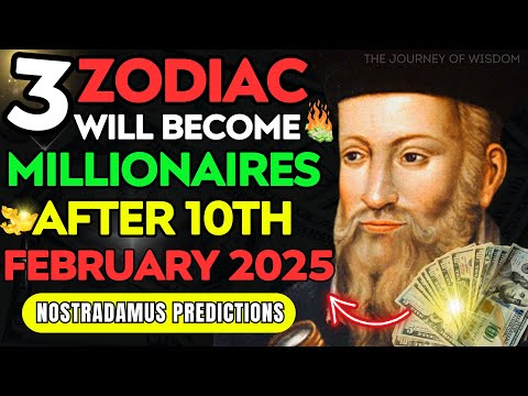 Nostradamus Predicted Success for 3 Zodiac Signs WILL BECOME MILLIONAIRES after February 10, 2025!